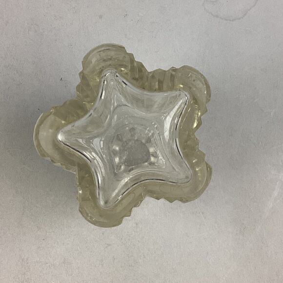 Vintage Cut Glass Whiskey Decanter Without Stopper - Textured Glass - 4.25” - Picture 8 of 8